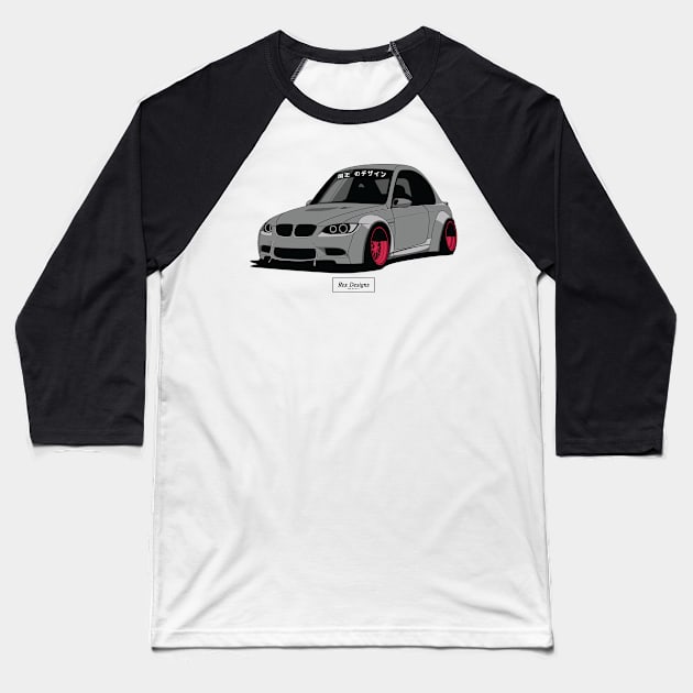 BMW E92 (Grey) Baseball T-Shirt by RexDesignsAus